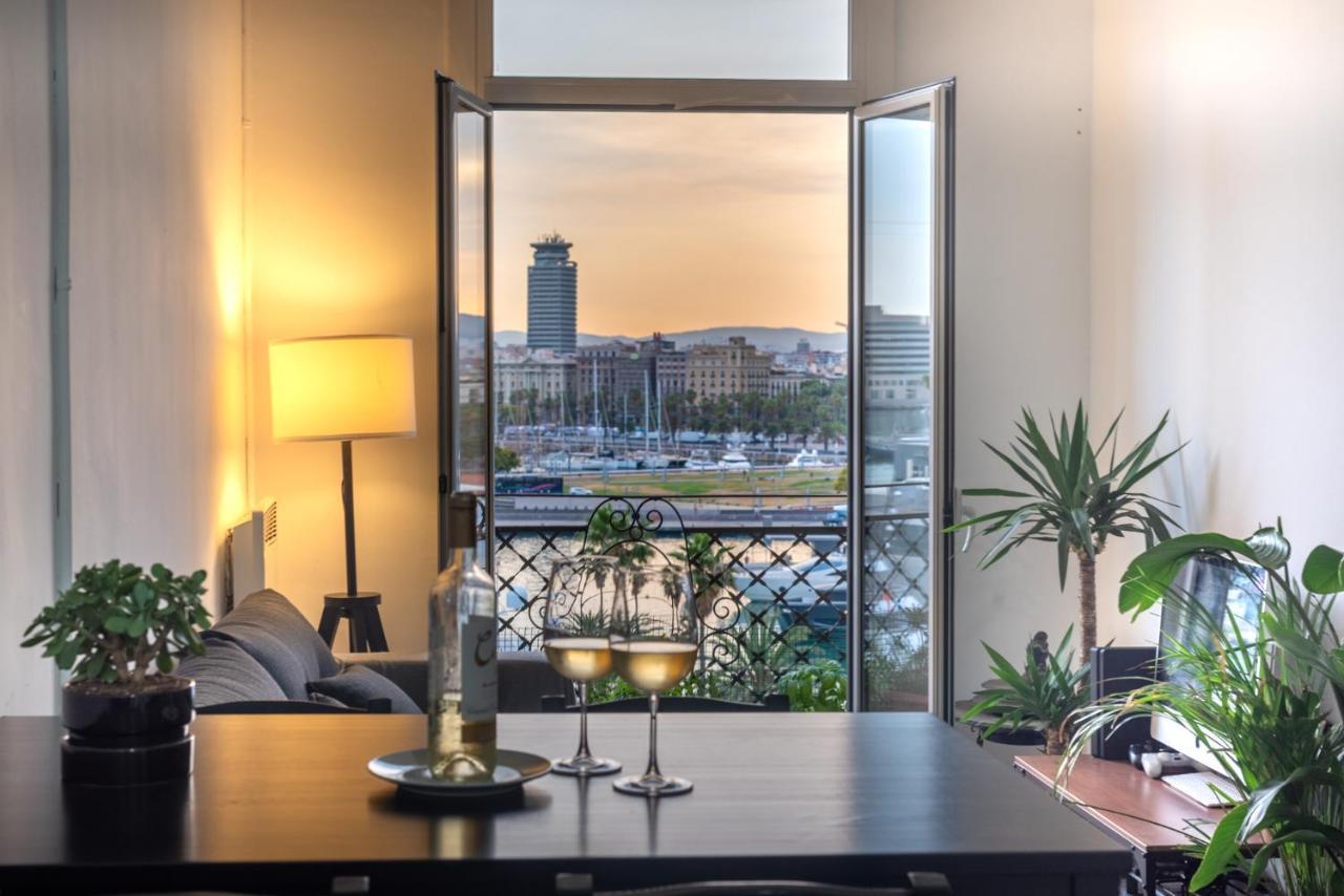 Superb Cute Flat Barcelona Bests View On The Sea For Couple Exterior foto